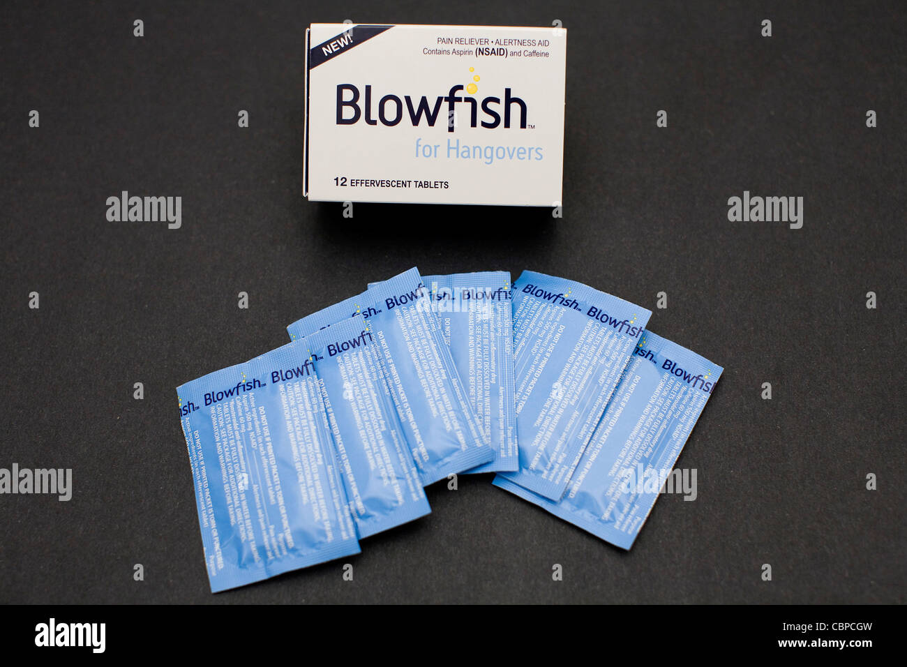 Blowfish- aprobados por la FDA de curar la resaca. Foto de stock