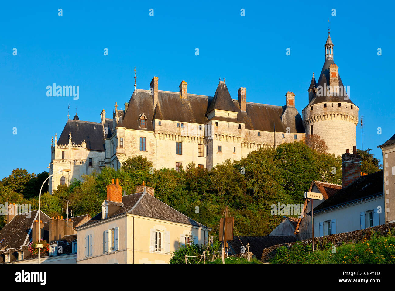 El Valle del Loira, el castillo de Chaumont-sur-Loire Foto de stock