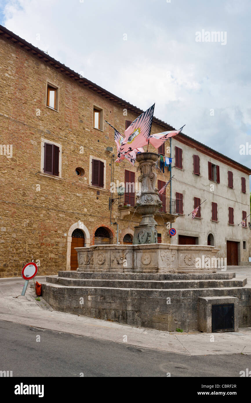Asciano, provincia de Siena, Toscana, Italia, Europa Foto de stock