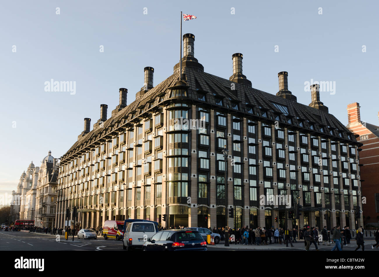Portcullis House oficinas a miembros del Parlamento, London SW1A 2LW Westminster Londres, Gran Bretaña. Foto de stock