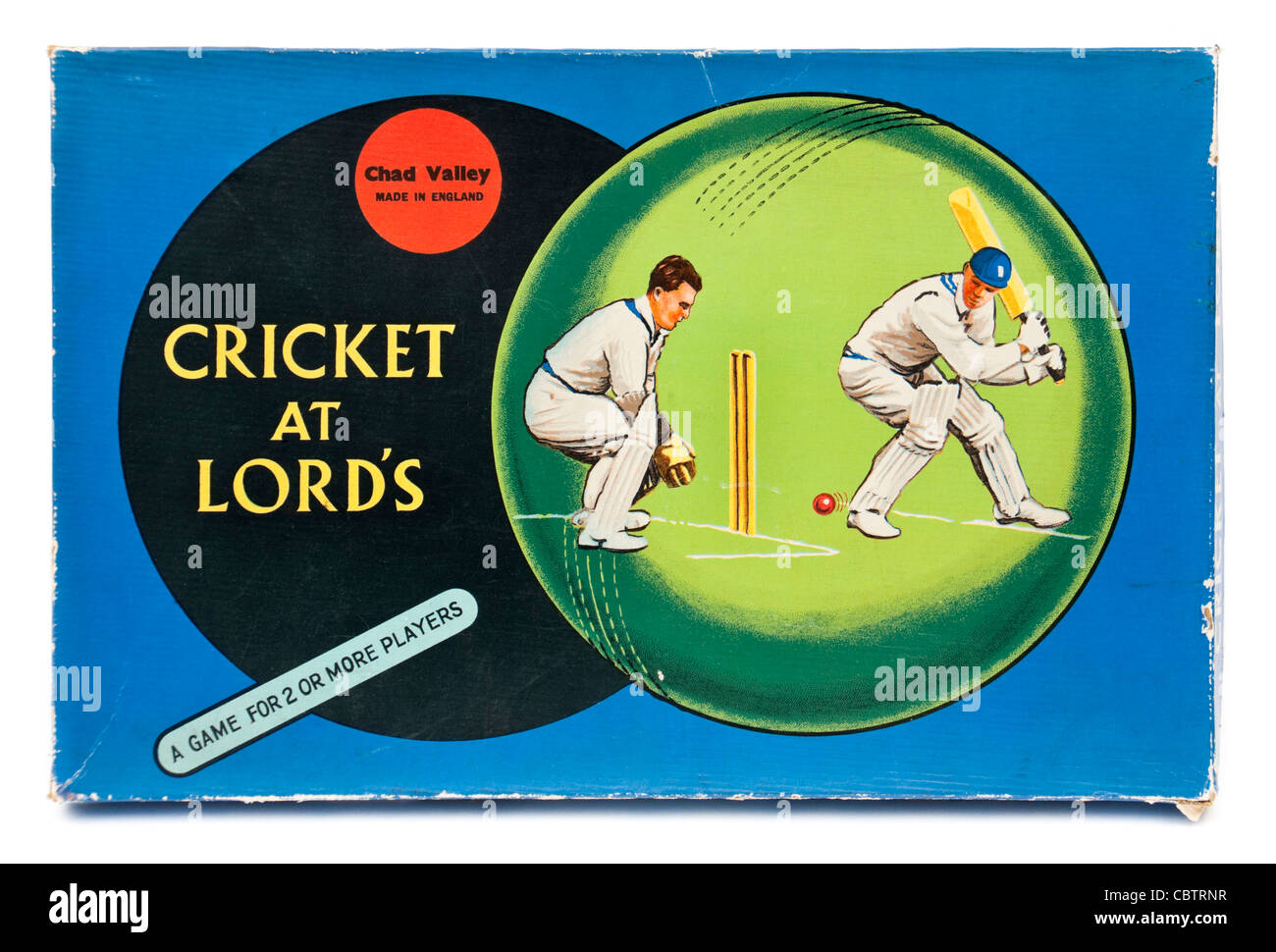 Raro vintage 1940's "Lord's Cricket en' juego de tablero por Chad Valley Foto de stock