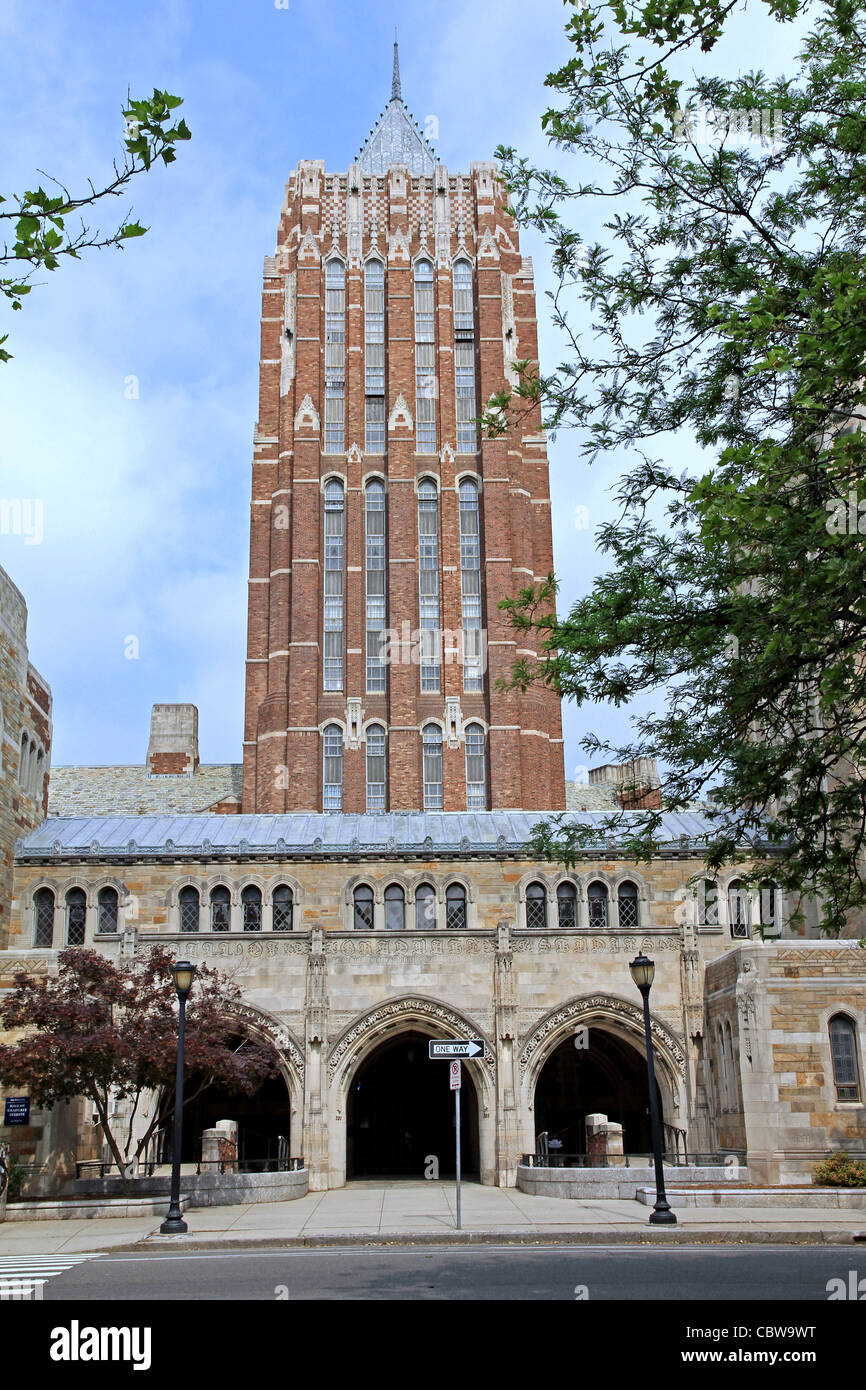 Torre de Estudios de Postgrado de la Universidad de Yale Foto de stock