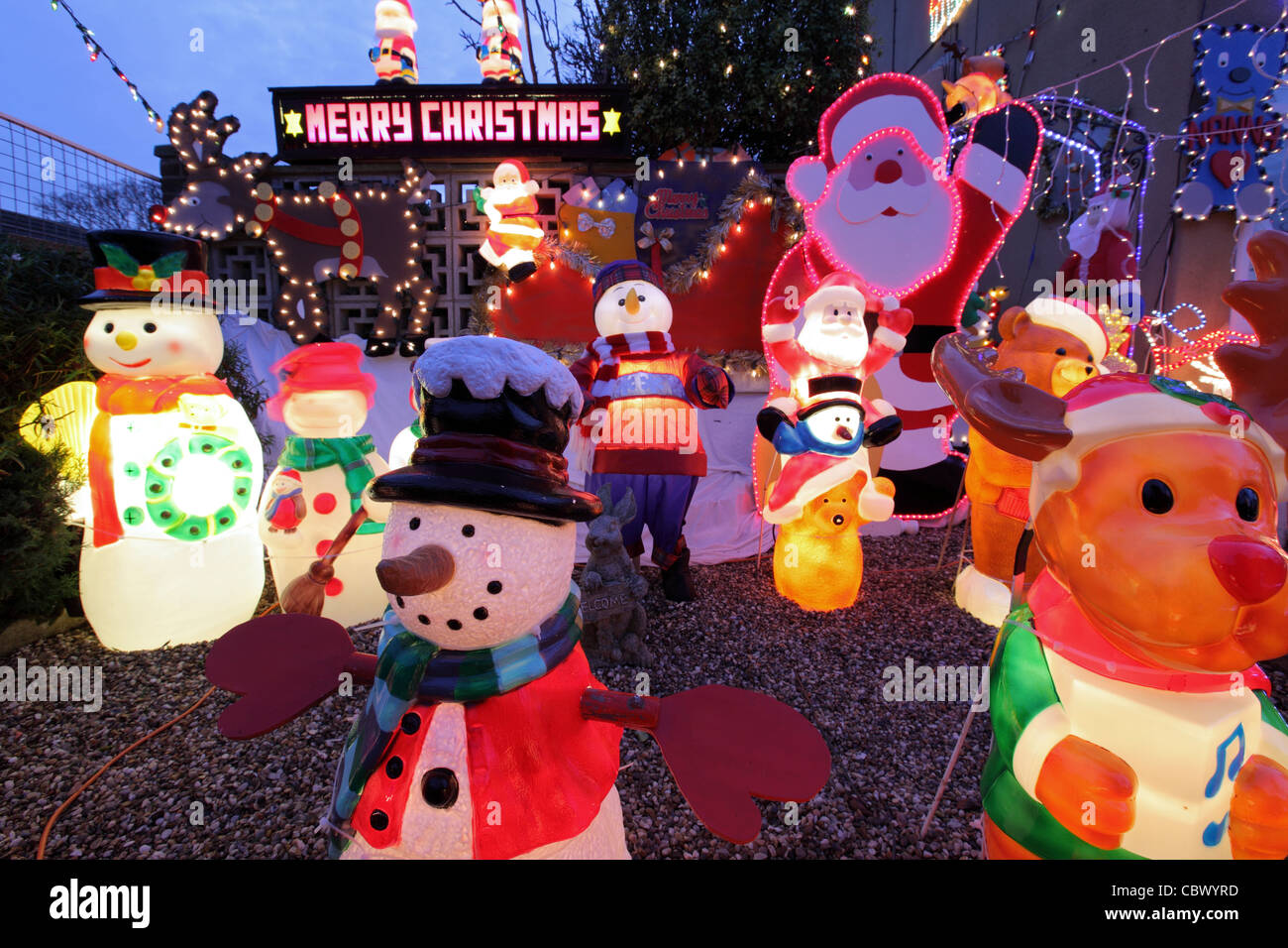 Kitsch christmas decorations Fotos e Imágenes de stock - Alamy