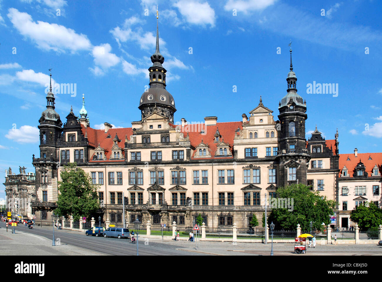 Residencia castillo en Dresden. Foto de stock