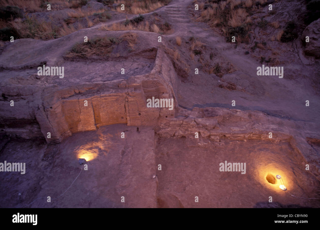 Primer asentamiento neolítico Çumra Çatalhöyük Turquía Foto de stock