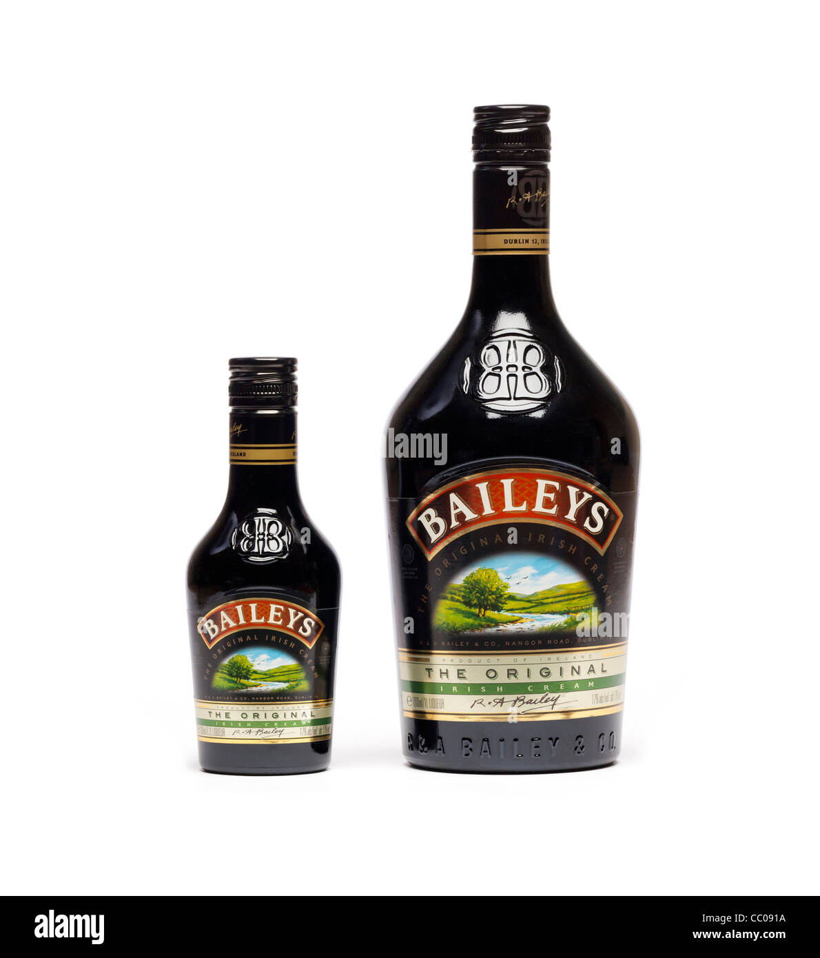 Botella de licor de crema irlandesa Baileys Foto de stock