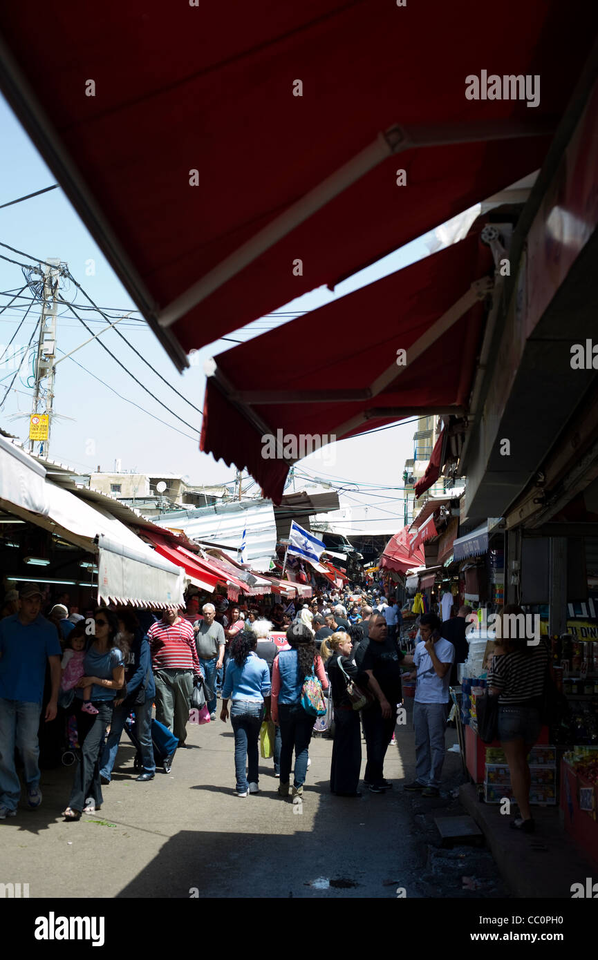 Mercado Carmel de Tel Aviv, Israel Foto de stock