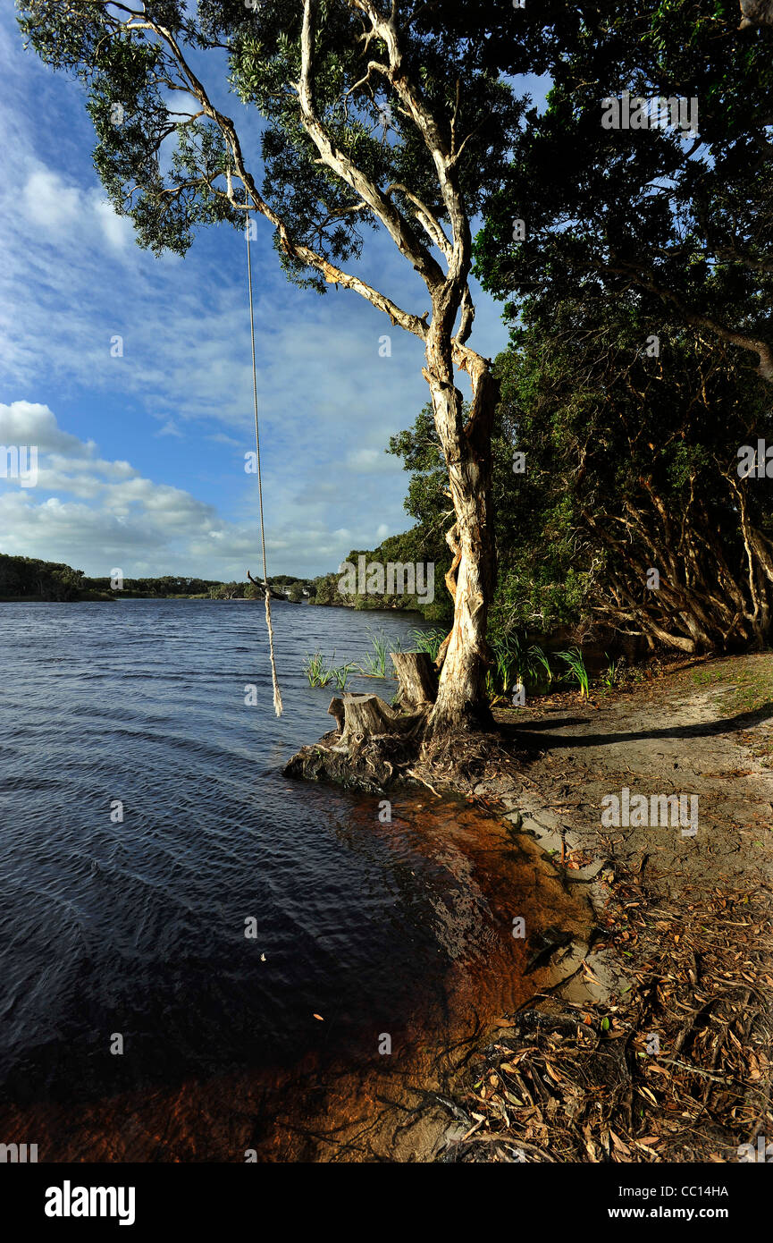 Lago Tea-Tree Ainsworth Lennox Jefes Australia Foto de stock