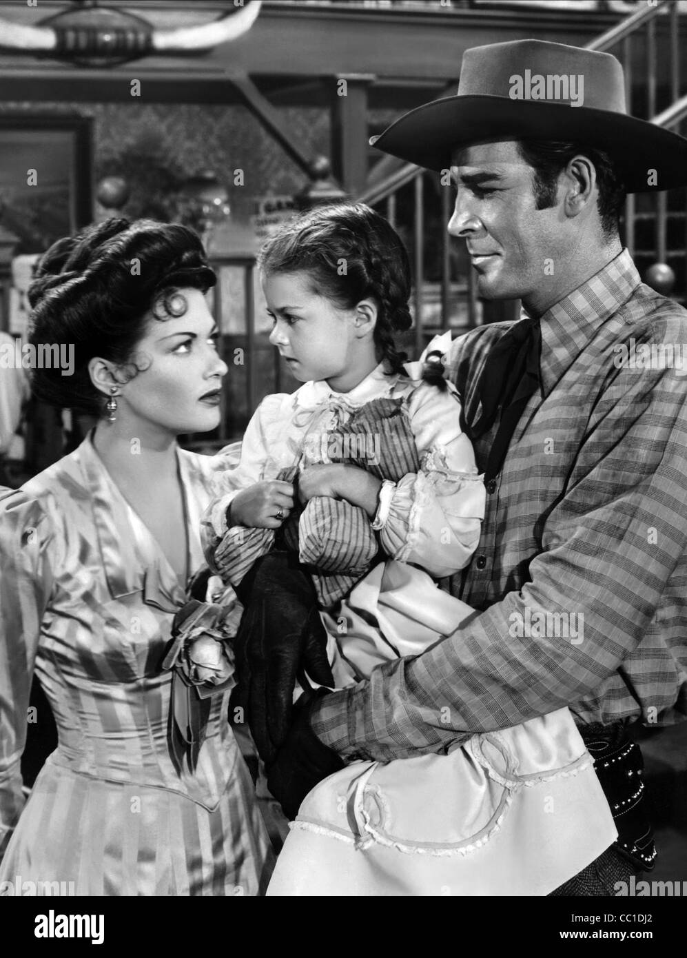 YVONNE DE CARLO, BEVERLY SIMMONS, Rod Cameron, la novia no estaba dispuesto, 1945 Foto de stock
