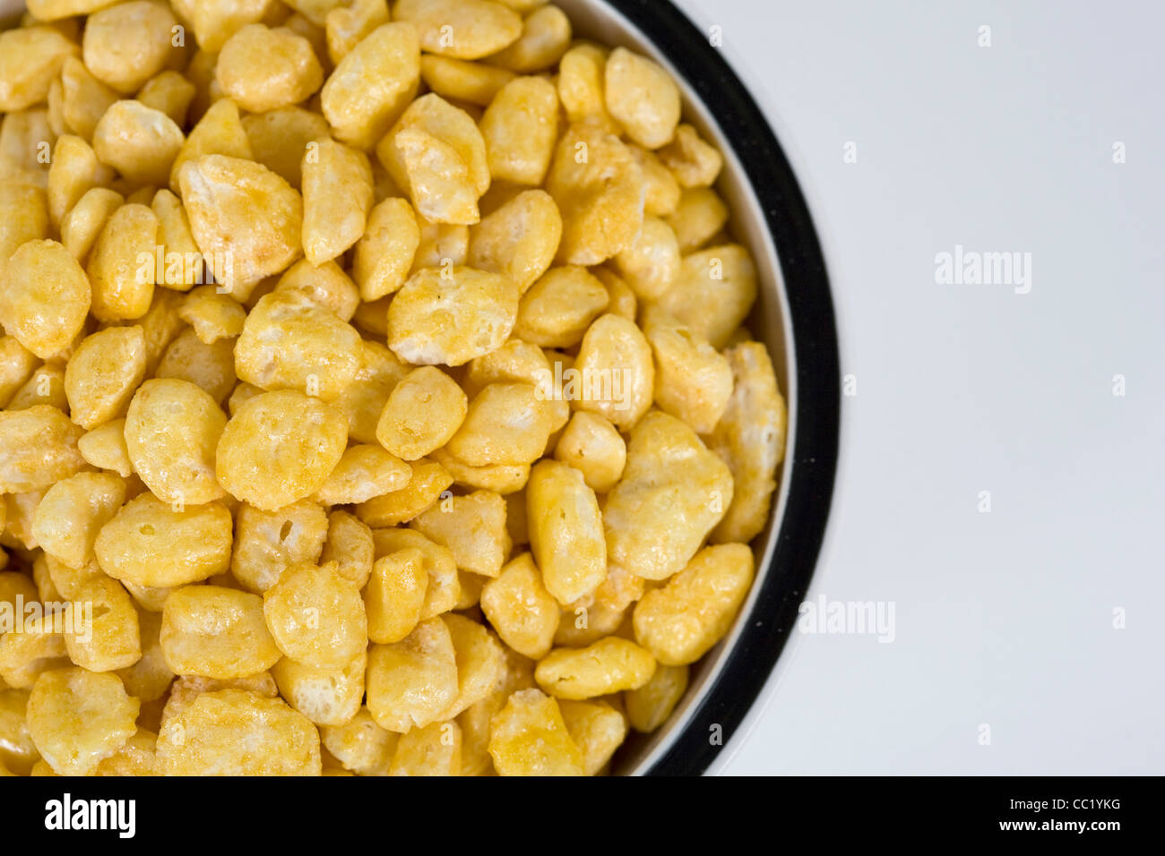 Corn Pops cereales para el desayuno. Foto de stock
