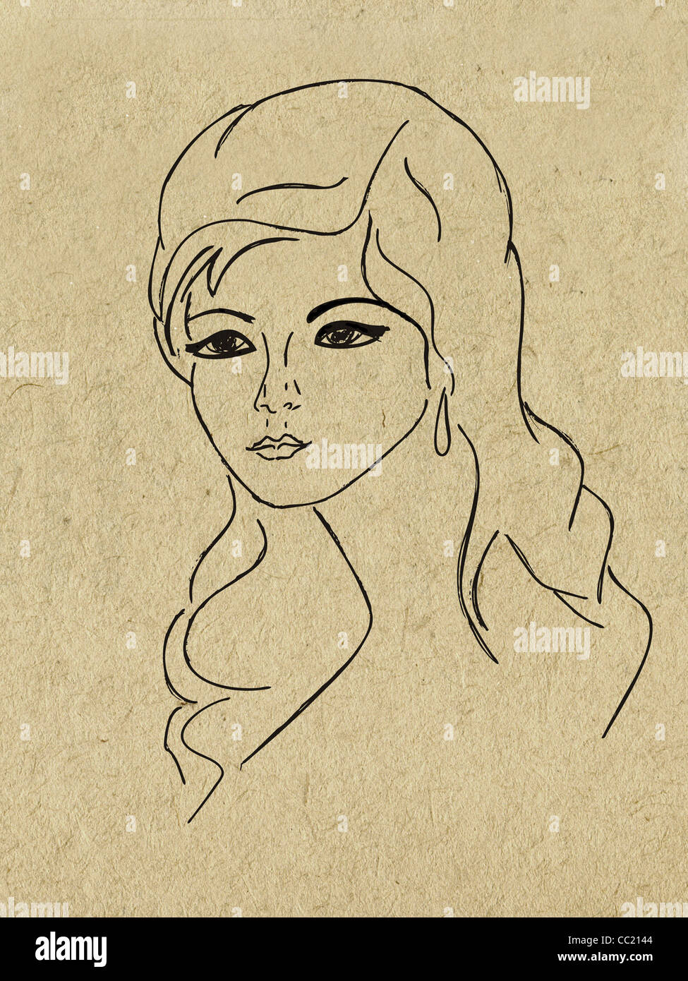 Dibujo a Lápiz sobre cartón Fotografía de stock - Alamy