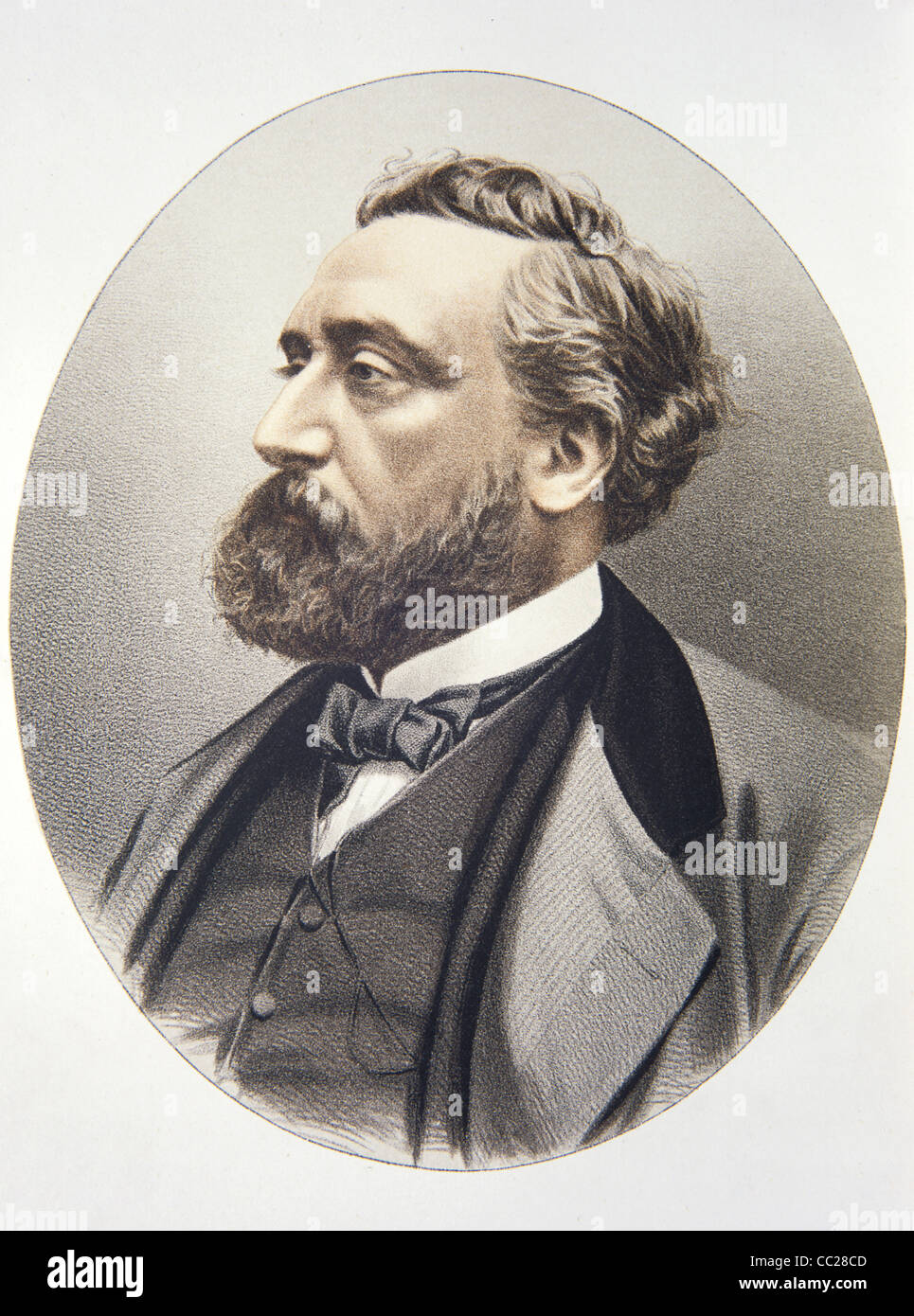 Retrato de Léon Gambetta (1838-1882) Abogado francés, político y estadista  que desempeñó un papel destacado en la formación de la Tercera República.  Ilustración Vintage o Grabado Fotografía de stock - Alamy