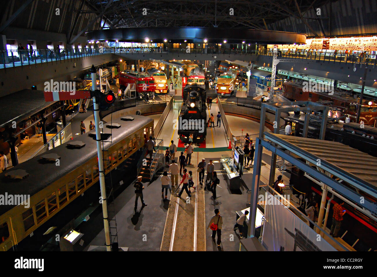 El Museo del Ferrocarril, Omiya, Japón Foto de stock