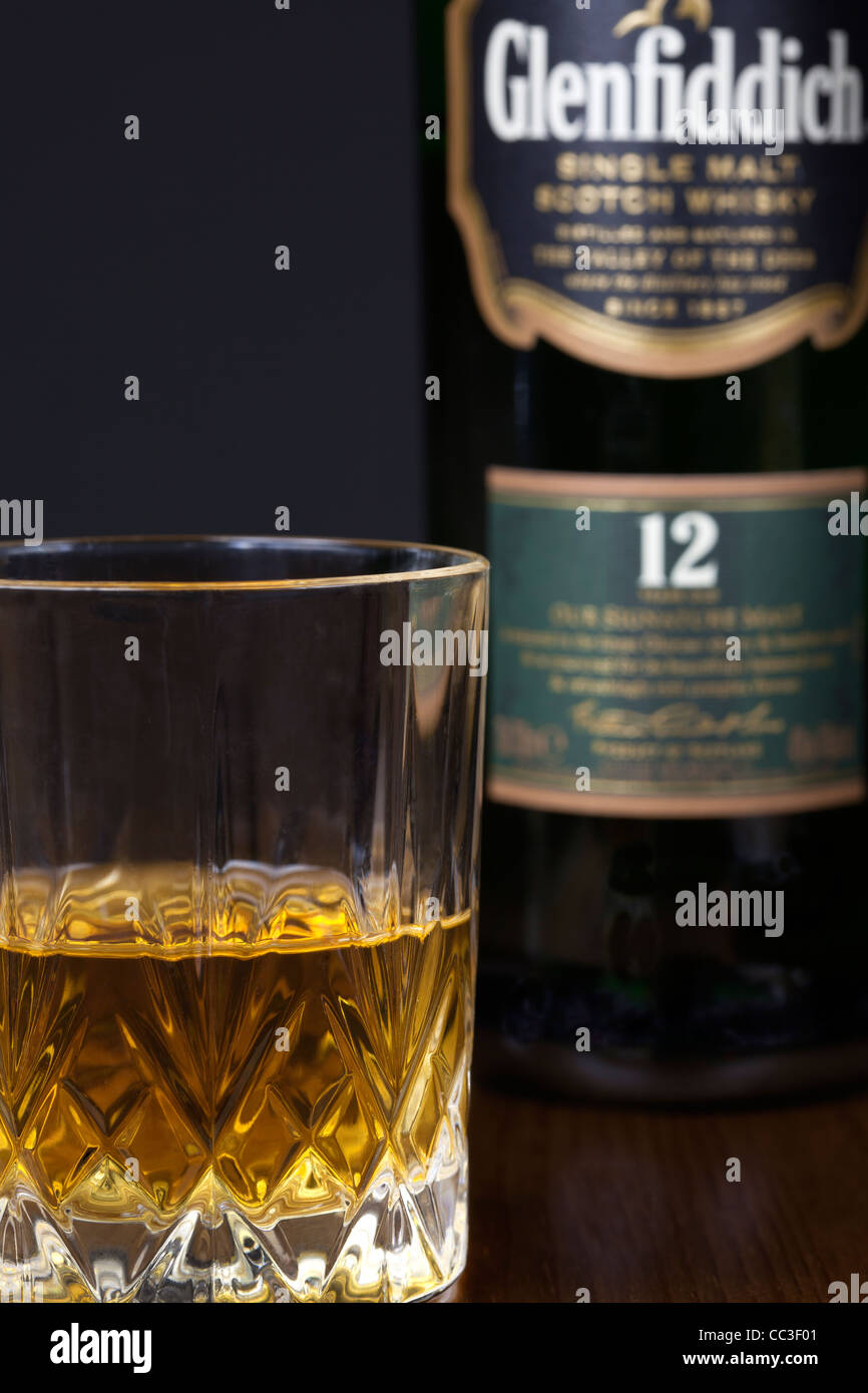 Glenfiddich Whiskey. Foto de stock