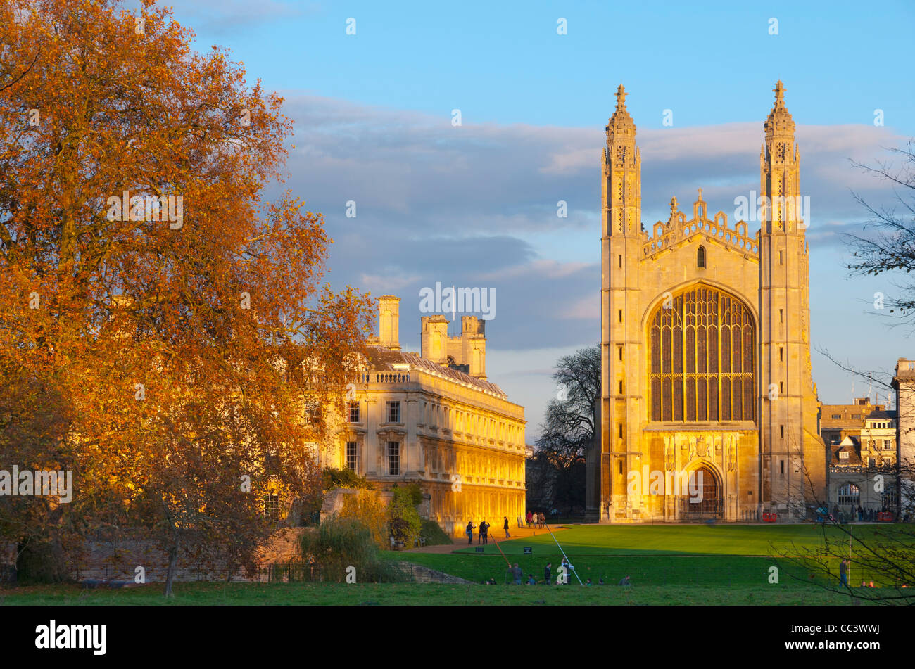Reino Unido, Inglaterra, Cambridgeshire, Cambridge, la espalda, la Capilla de King's College Foto de stock