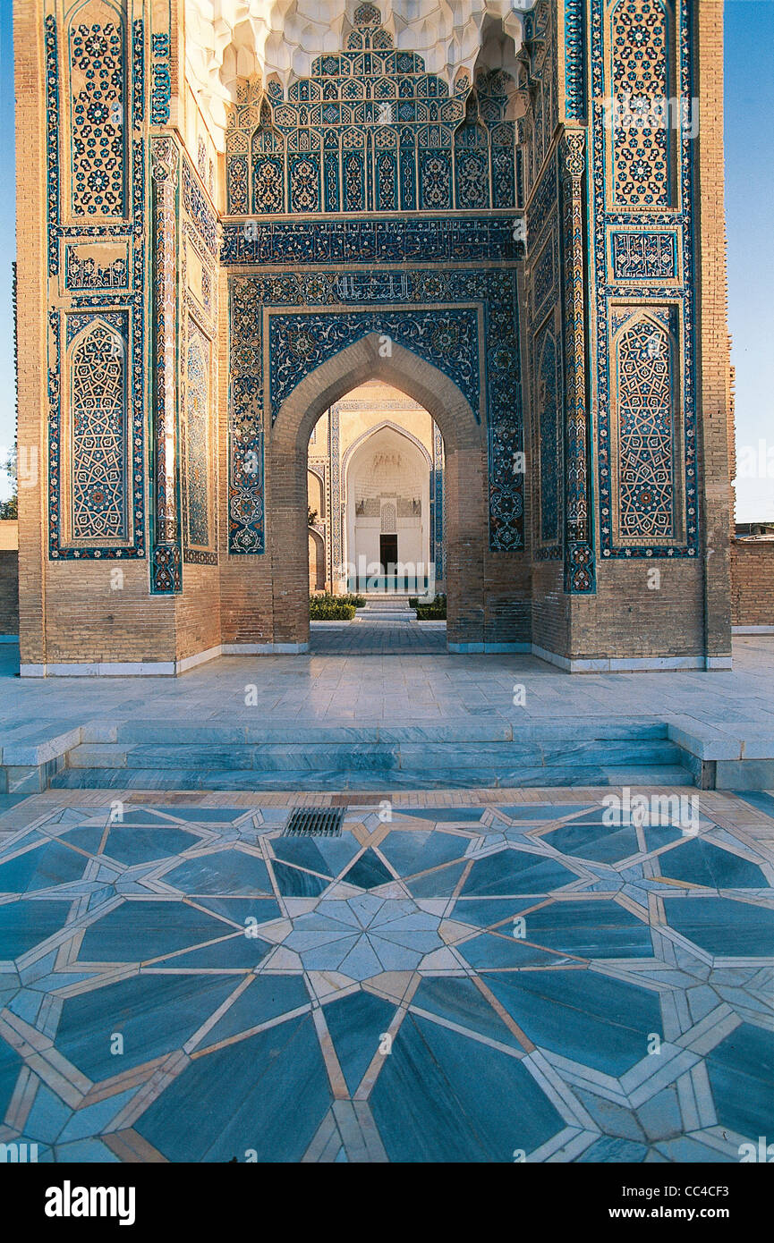 Uzbekistán Samarcanda 1403-04 Mausoleo Gur Emir Timur Foto de stock