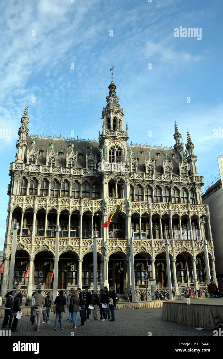 La casa del rey ahora el Museo de Bruselas en la plaza del mercado en Bruselas, Bélgica. Foto de stock