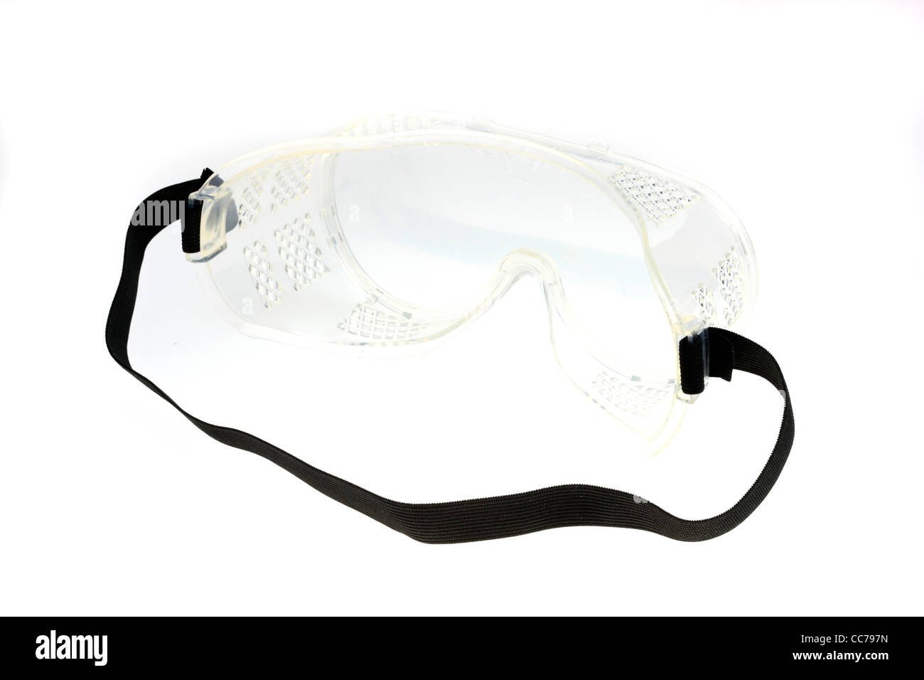 Equipo de protección personal, gafas de seguridad, gafas de seguridad, un par de gafas. Foto de stock