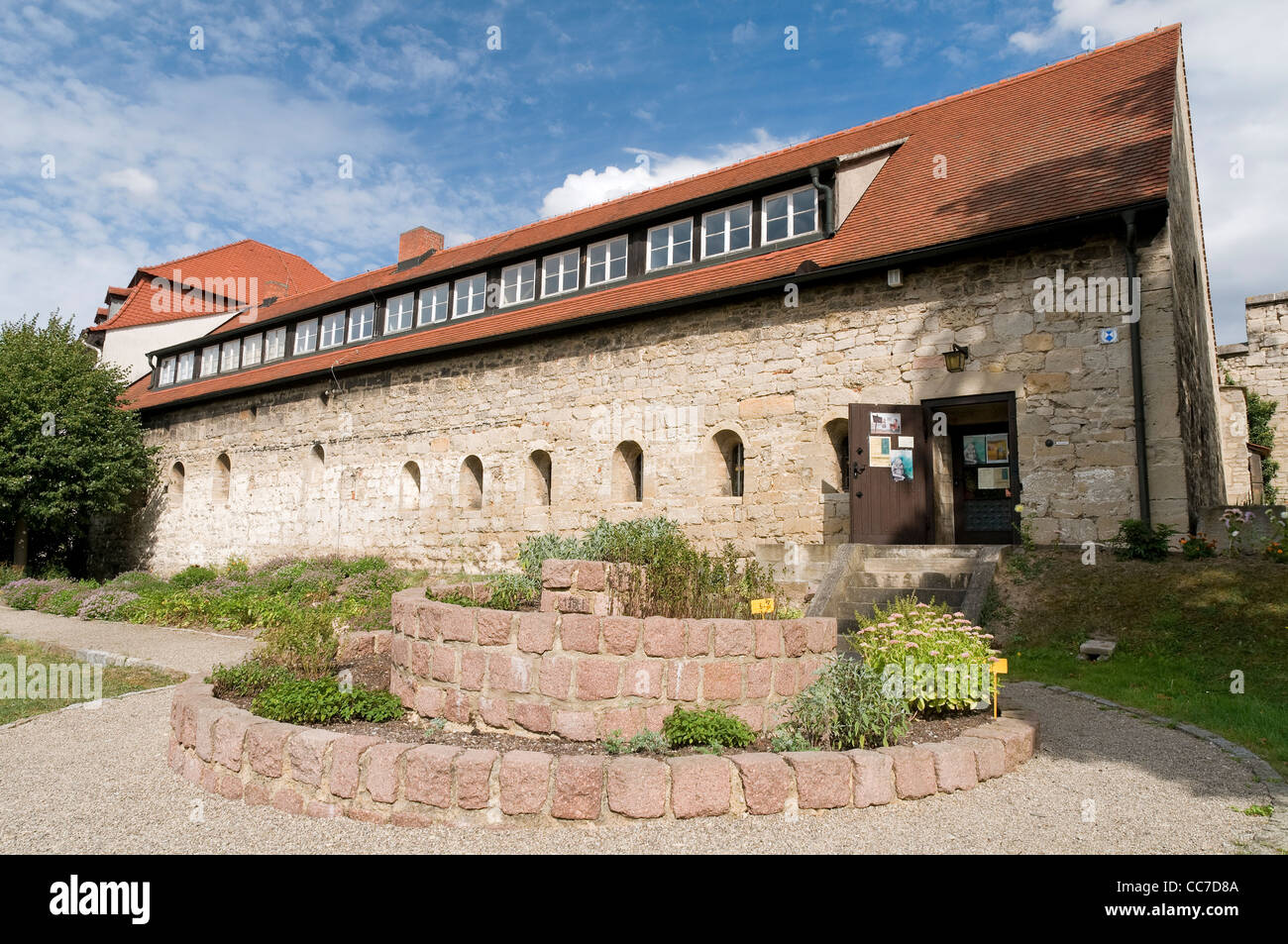 Casa románica, uno de los más antiguos edificios seculares en el centro de Alemania, Bad Koesen, Sajonia-Anhalt, Alemania, Europa Foto de stock