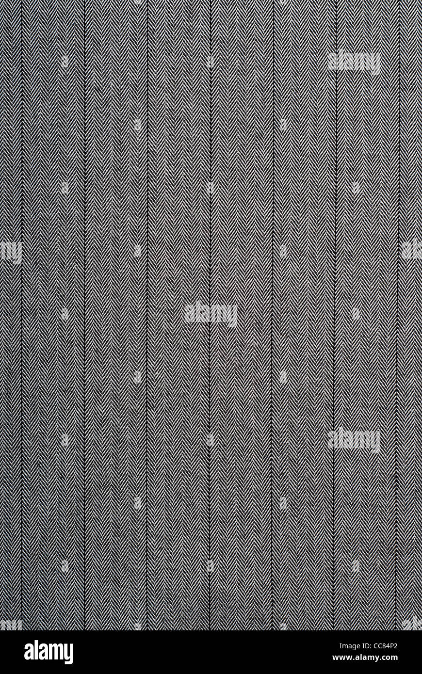 Primer plano de una tela a rayas en blanco y negro como una textura adecuada Foto de stock