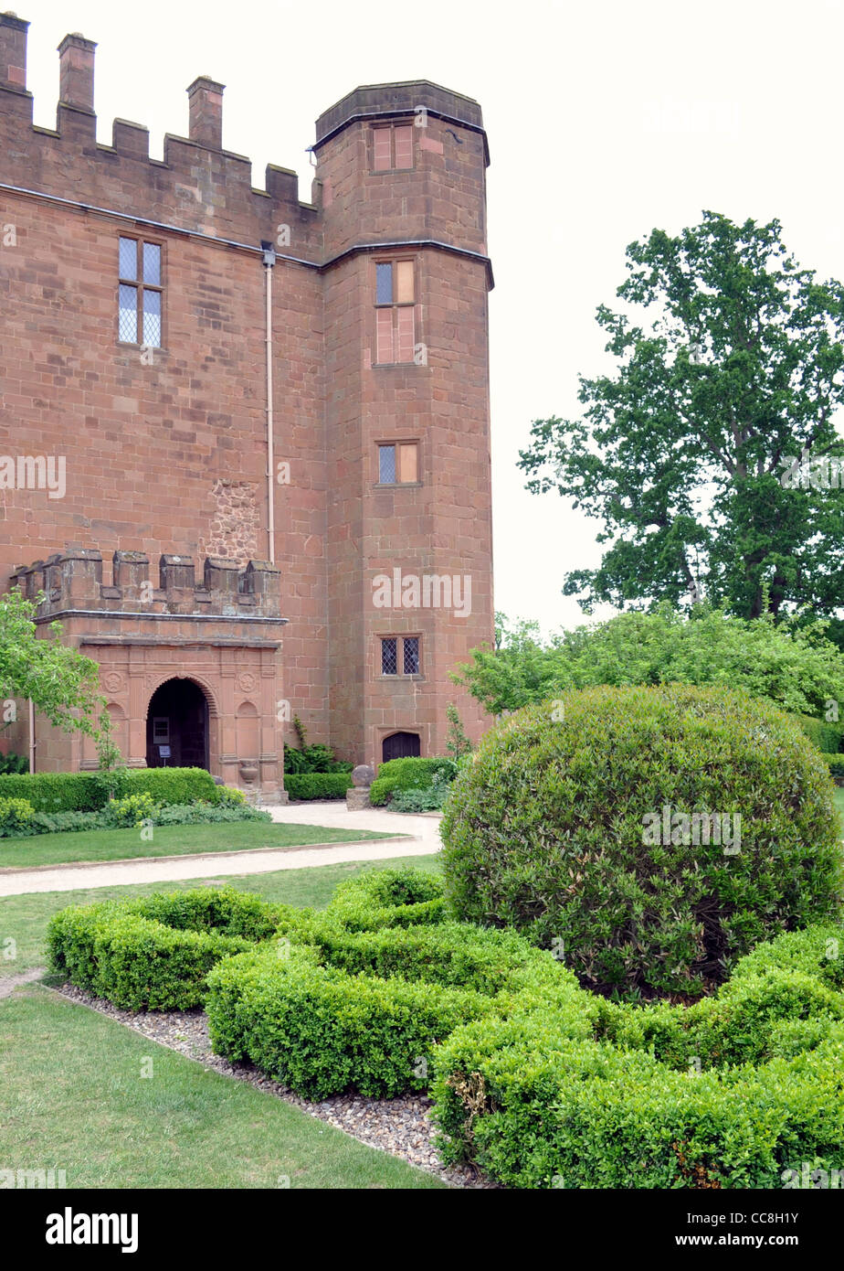 El Gate House, el Castillo de Kenilworth, Warwickshire Foto de stock