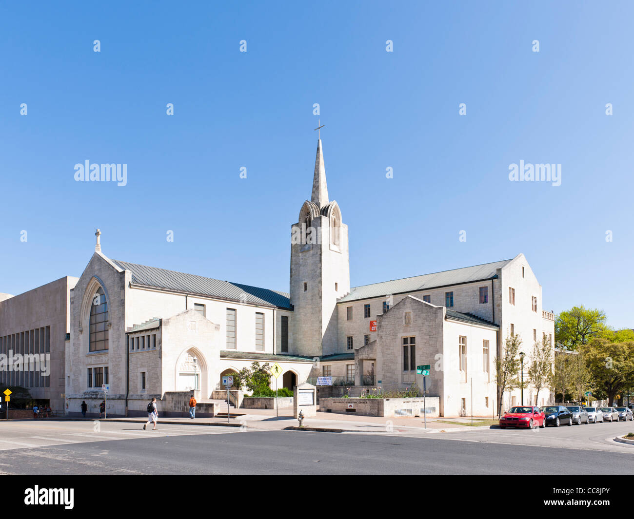 Iglesia cristiana de la Universidad de Texas, Austin, TX Foto de stock