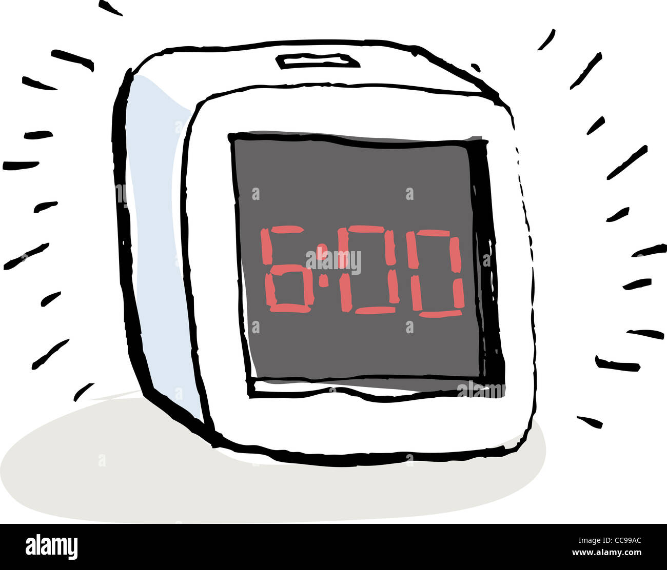 Suena una alarma a las 6:00 Fotografía de stock - Alamy