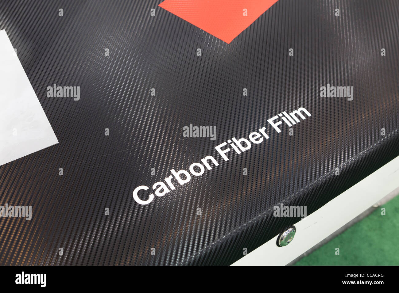 Película de fibra de carbono Foto de stock