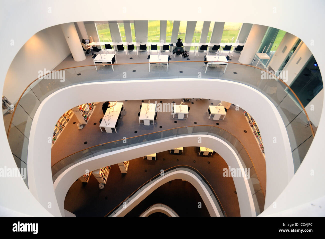 La nueva biblioteca de la Universidad de Aberdeen. Foto de stock