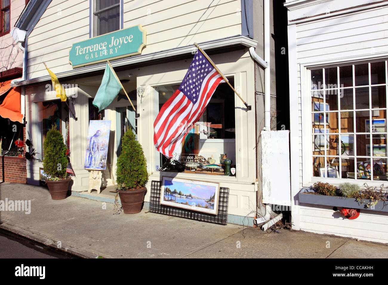 Galería de Arte Greenport Long Island NY Foto de stock