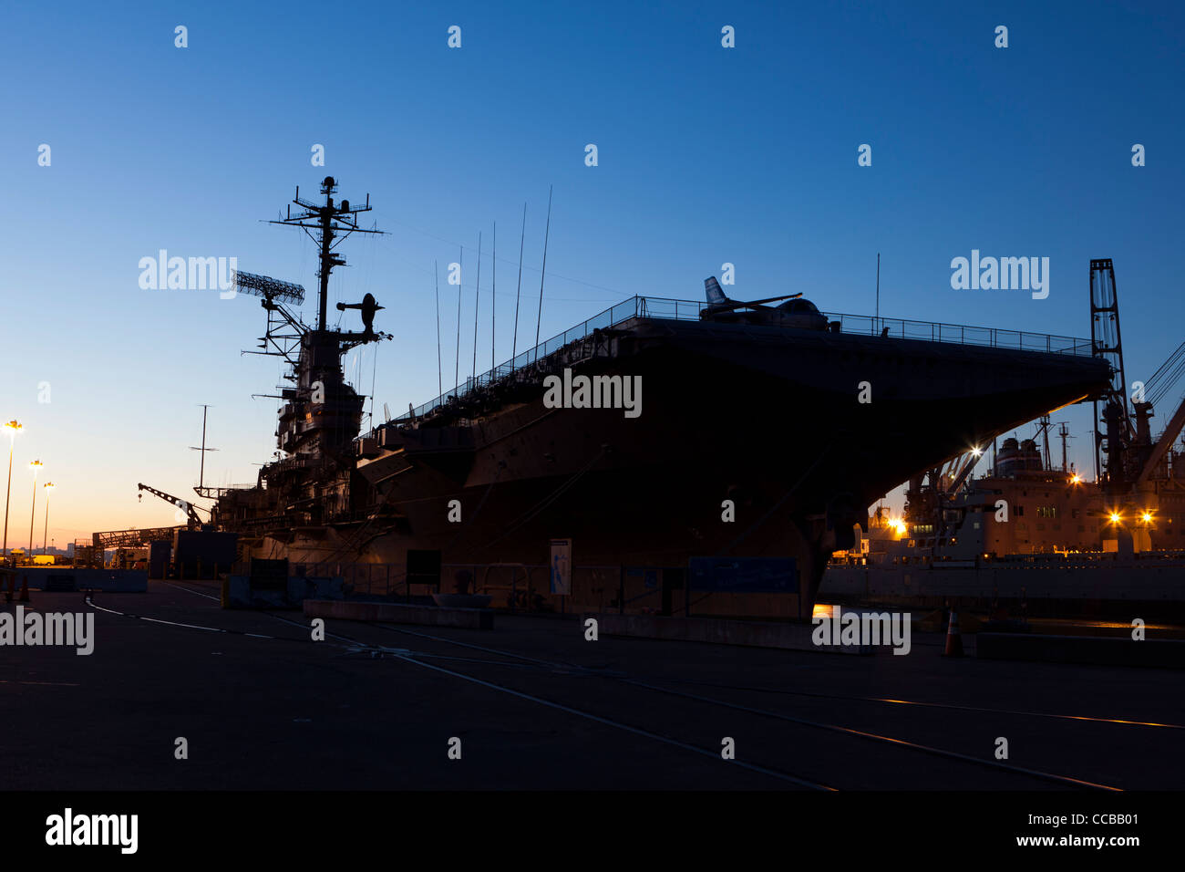 USS Hornet US Navy portaaviones de la clase Essex - Alameda, California, EE.UU. Foto de stock