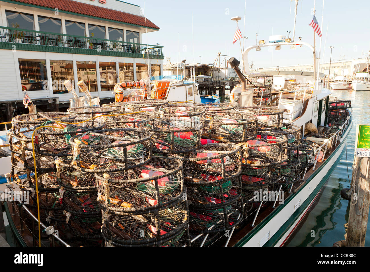 Almejas bote - San Francisco, California, EE.UU. Foto de stock