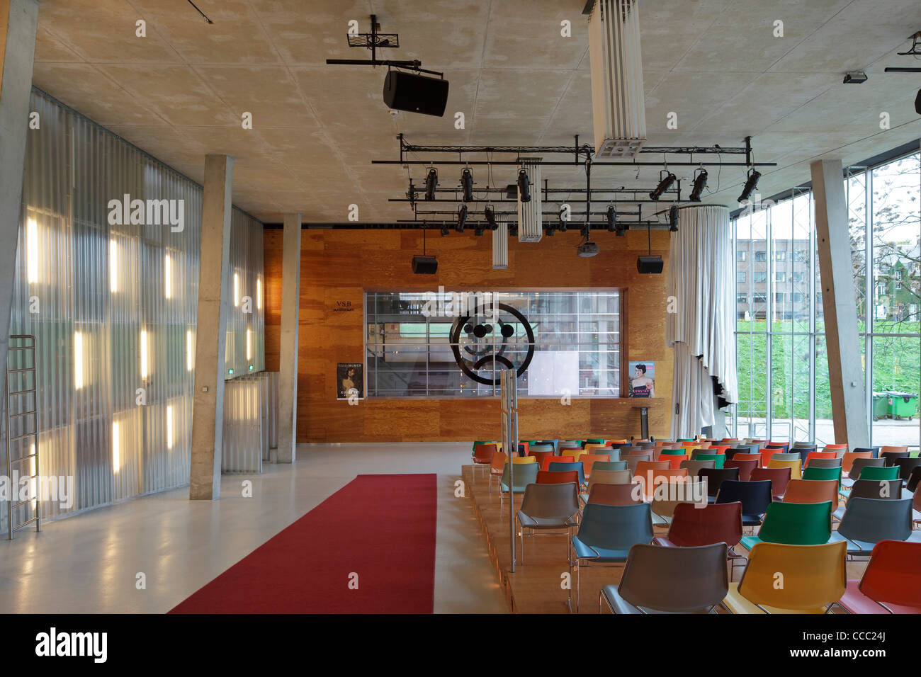 Kunsthal, oma / Rem Koolhaas, Rotterdam, Países Bajos, 1992, Auditorio