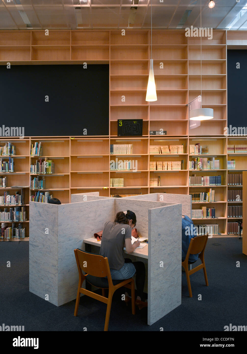 La Biblioteca de la Universidad de Arte Musashino, en Tokio, Japón, 2010 Foto de stock