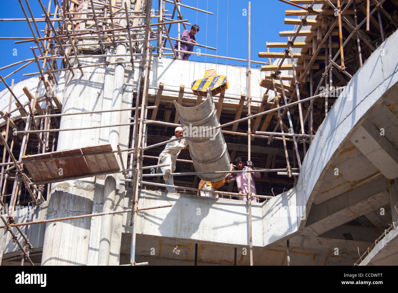 Edificio de nueva construcción, Islambad, Pakistán Foto de stock