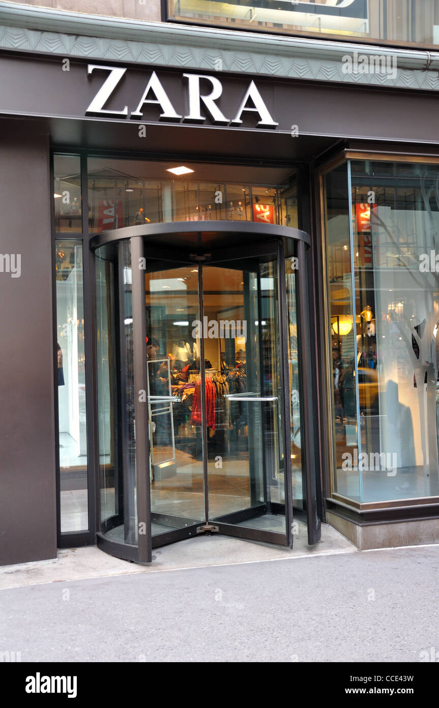 Rayo taquigrafía caja registradora Tienda de Zara, Nueva York, EE.UU Fotografía de stock - Alamy