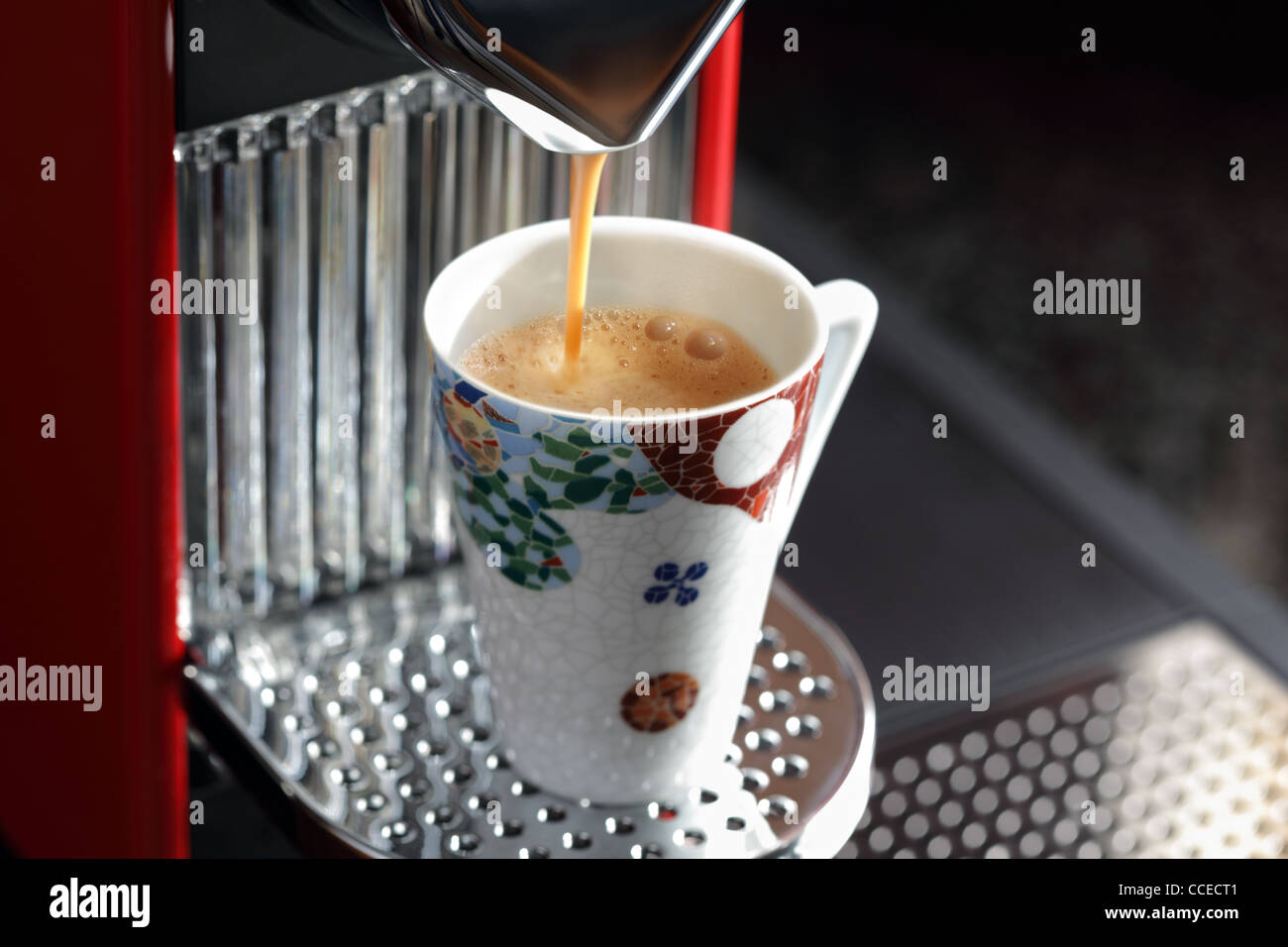 Café espresso fresco Foto de stock