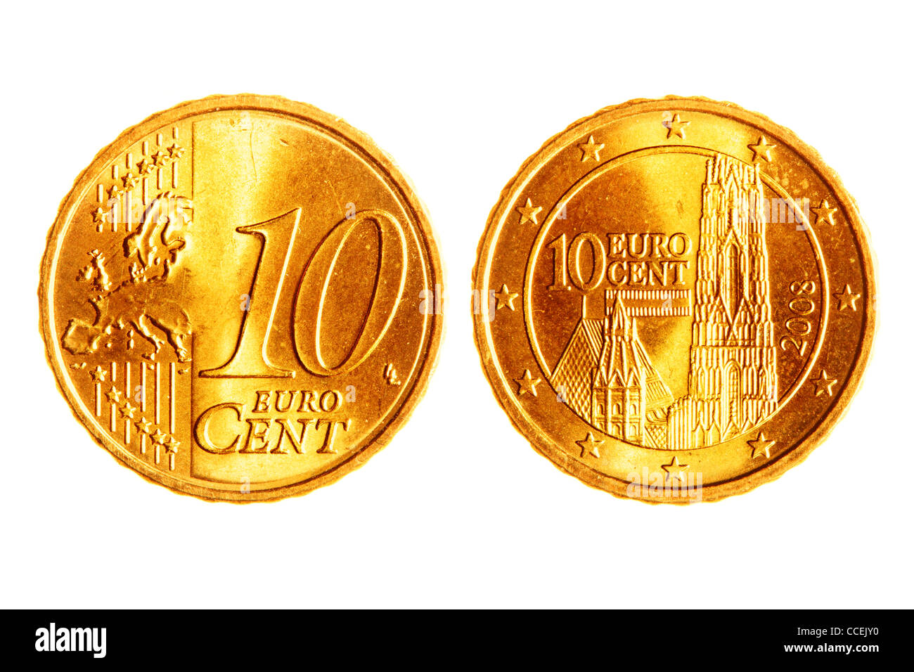 Diez centavos de euro fotografías e imágenes de alta resolución - Alamy