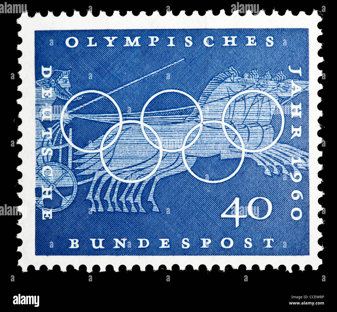 Sello: Año Olímpico 1960, BRD, Alemania, Mint Condition Foto de stock