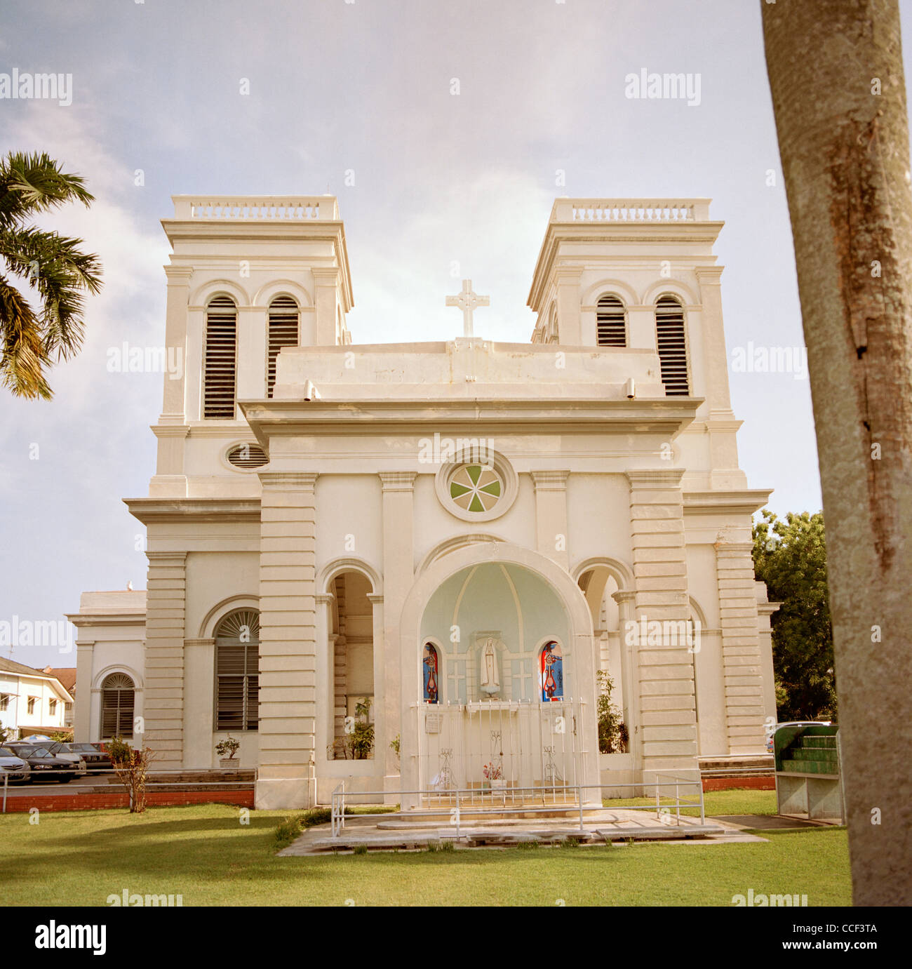 La Iglesia Católica de la Asunción de George Town en la isla de Penang, en Malasia, en el Lejano Oriente, el sudeste de Asia. El cristianismo la religión cristiana Travel Foto de stock