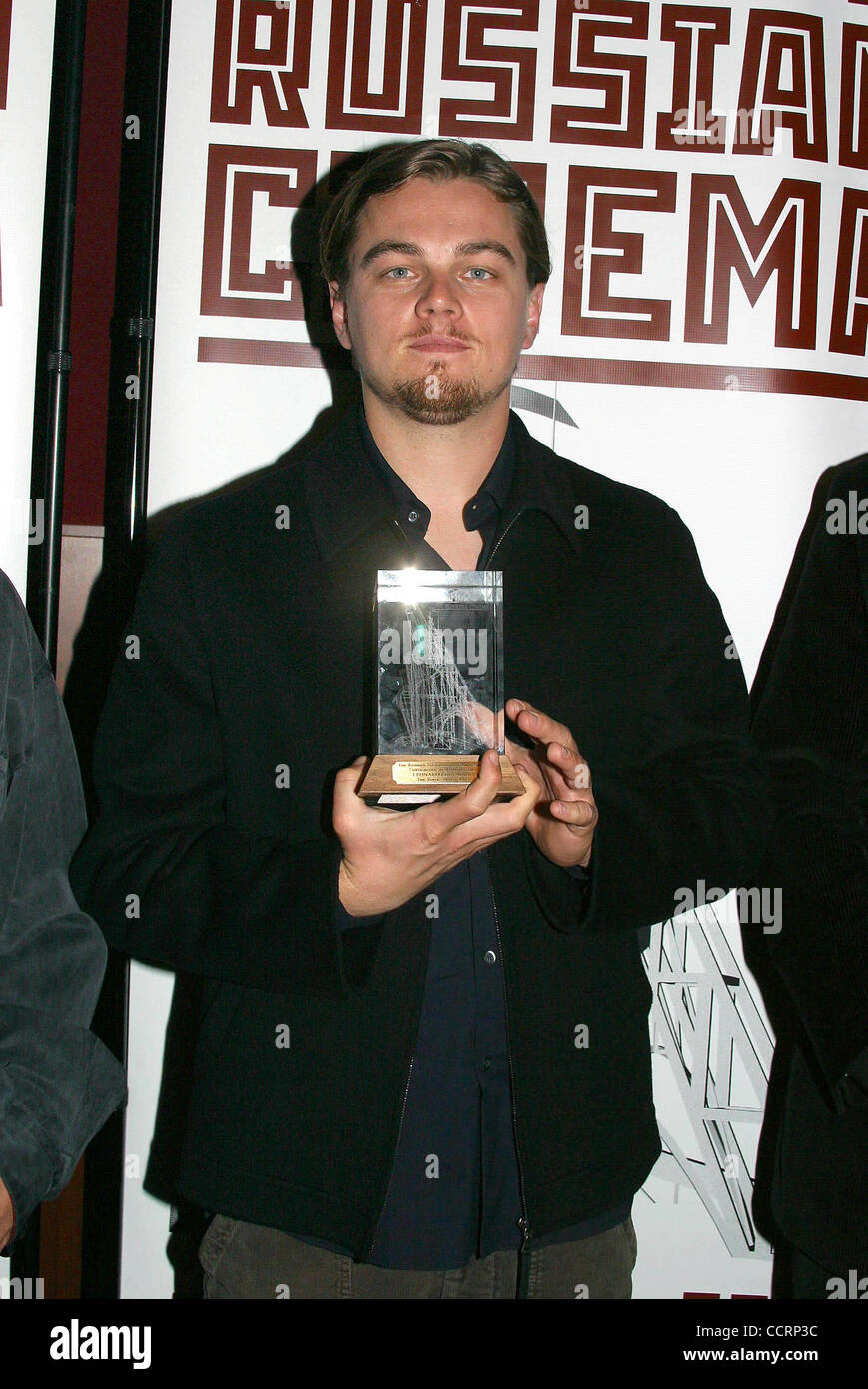 Abril 20, 2003 - Hollywood, California, EE.UU. - I7568CHW.EXCLUSIVOS DEL FESTIVAL INTERNACIONAL DE CINE ruso-Adjudicación de Leonardo Dicaprio el prestigioso premio de la torre por su contribución al cine mundial.ARCLIGHT HOLLYWOOD, Hollywood, CA .20/04/2003 . / / 2003 .Leonardo Dicaprio(Crédito Imagen: Â© Clinton Foto de stock