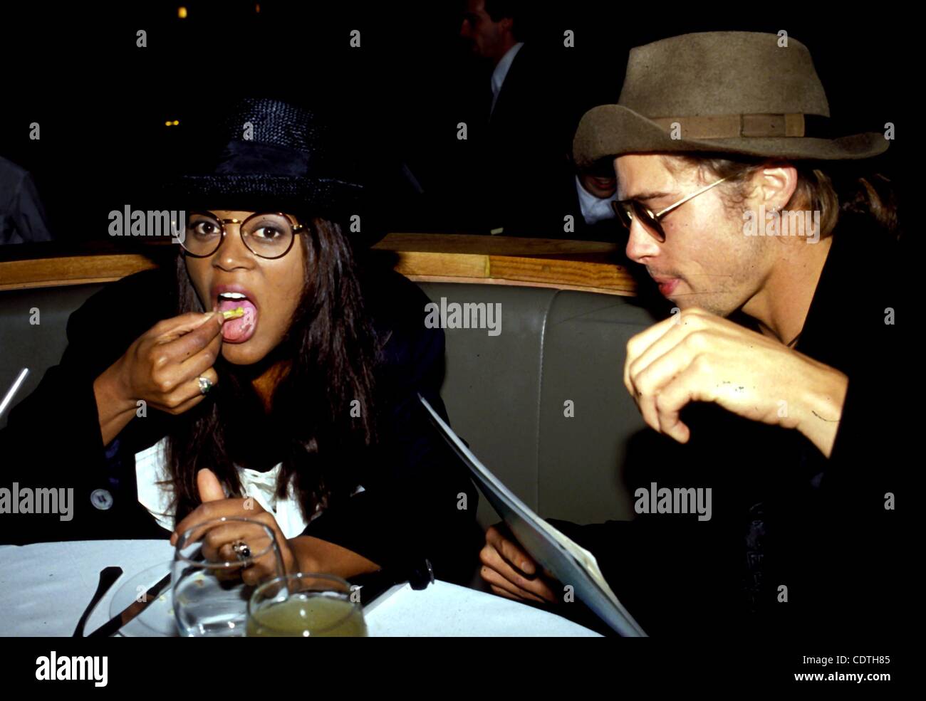 15552.BRAD PITT ROBIN GIVENS.(Credit Image: Â© Judie Burstein y Globe ...