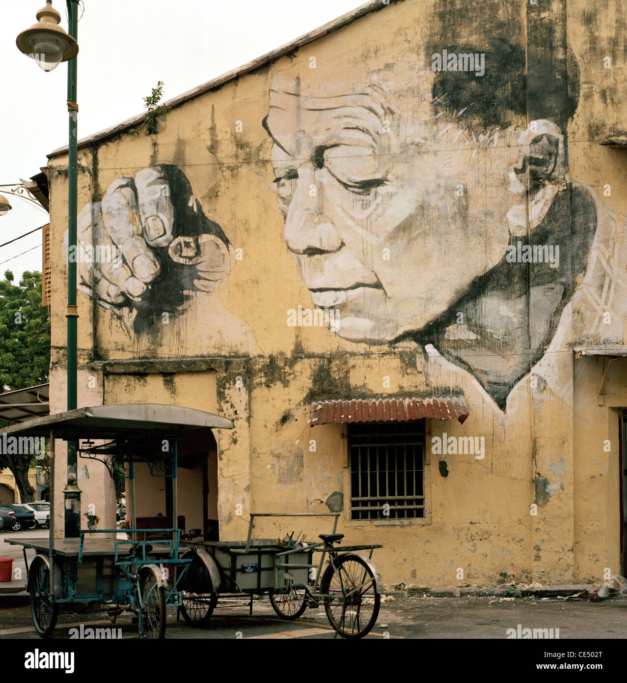 La Pintura De La Pared En George Town En La Isla De Penang En