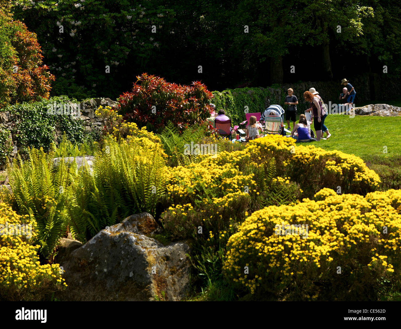 Rowallane Garden, Condado de Down, Irlanda del Norte Foto de stock