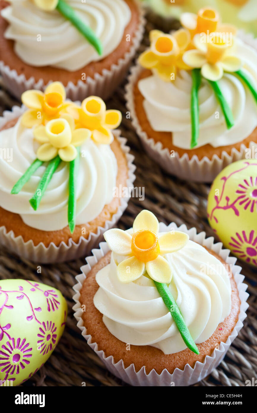 Cupcakes de Pascua Foto de stock