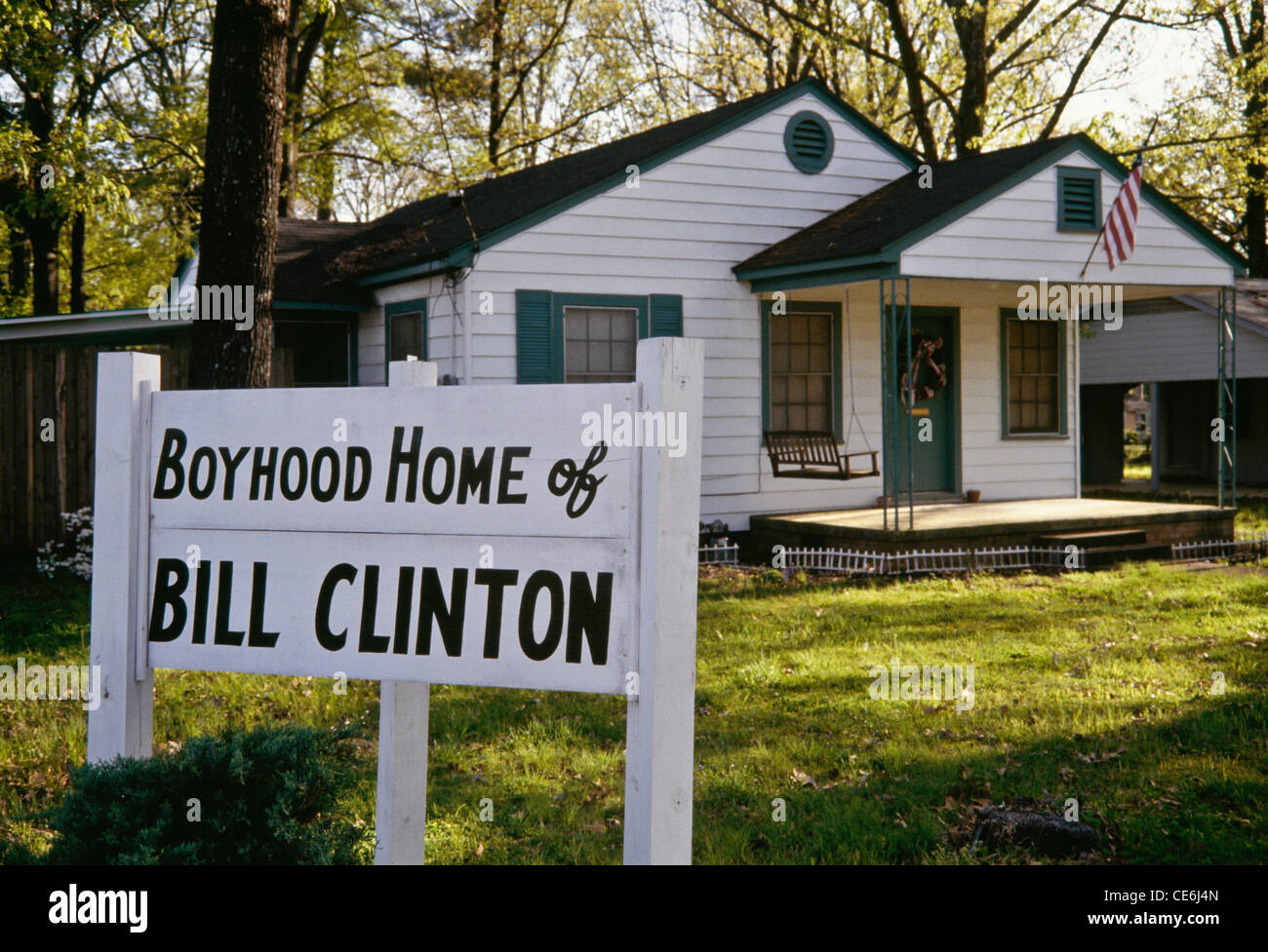 Casa de la infancia de bill clinton fotografías e imágenes de alta