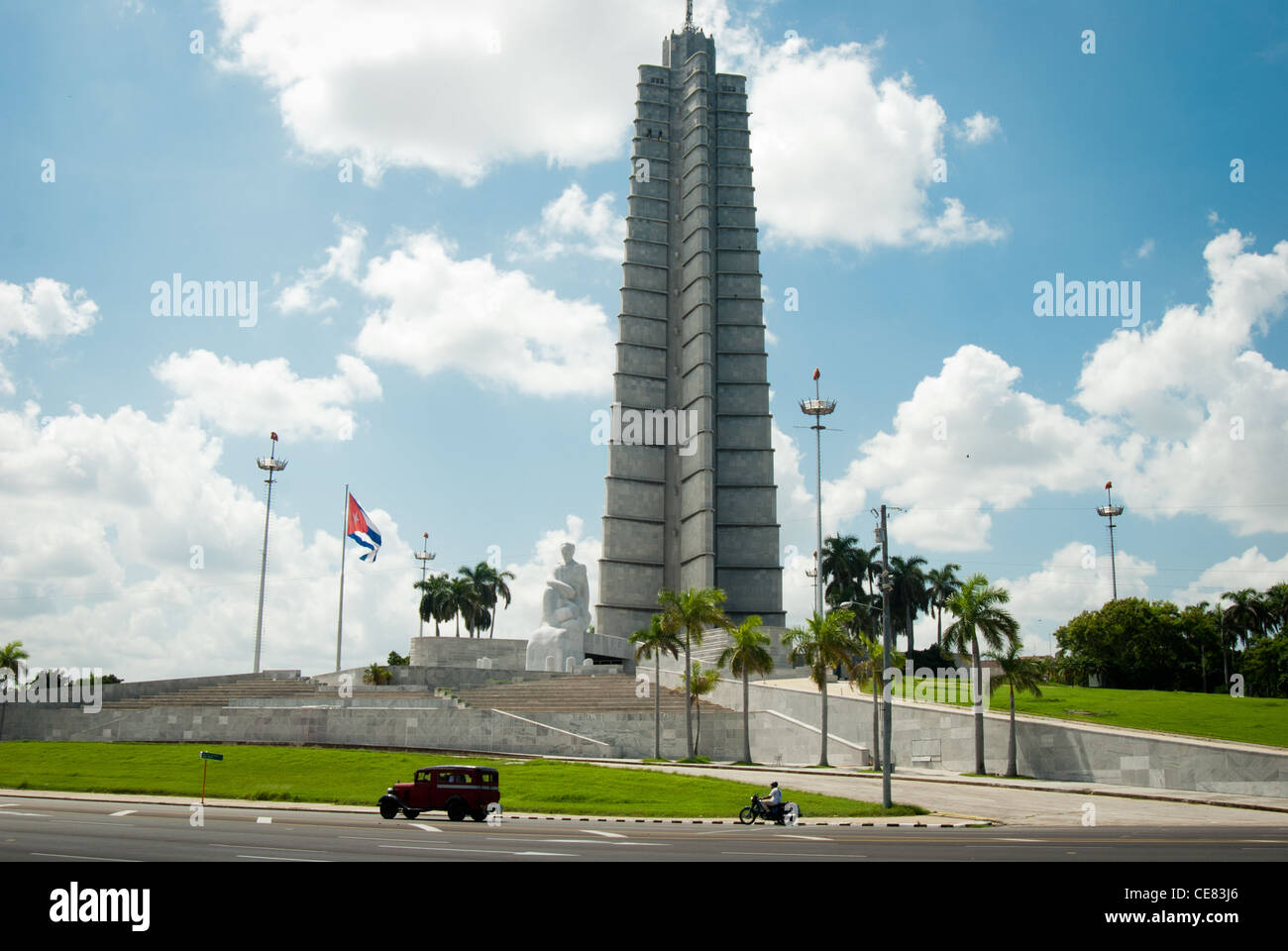 La Plaza de la revolución en La Habana, Cuba Foto de stock