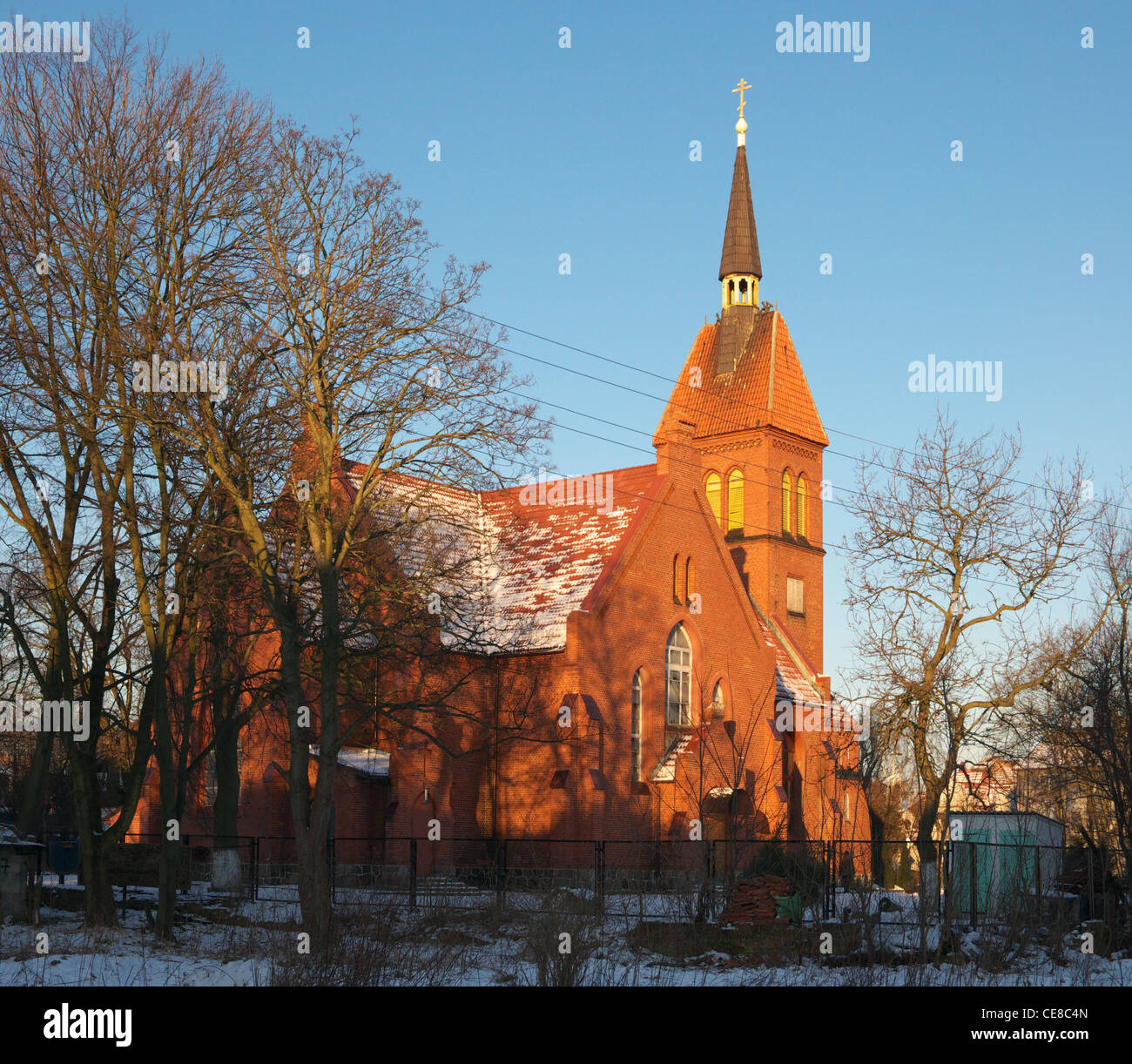 Iglesia de Zelenogradsk (Kranz). Rusia Foto de stock
