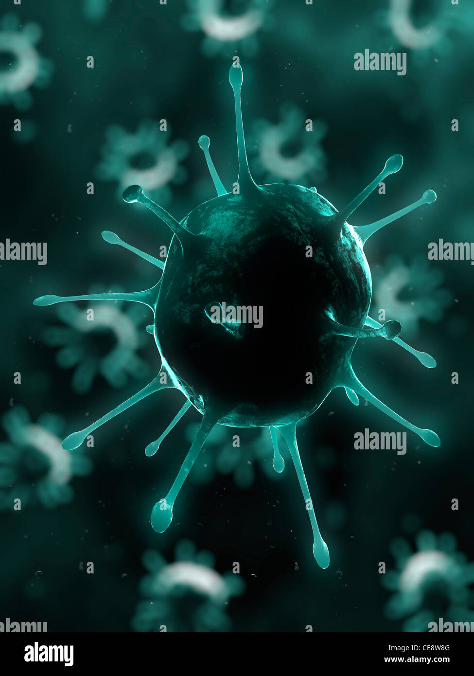 Virus, imagen conceptual. Foto de stock