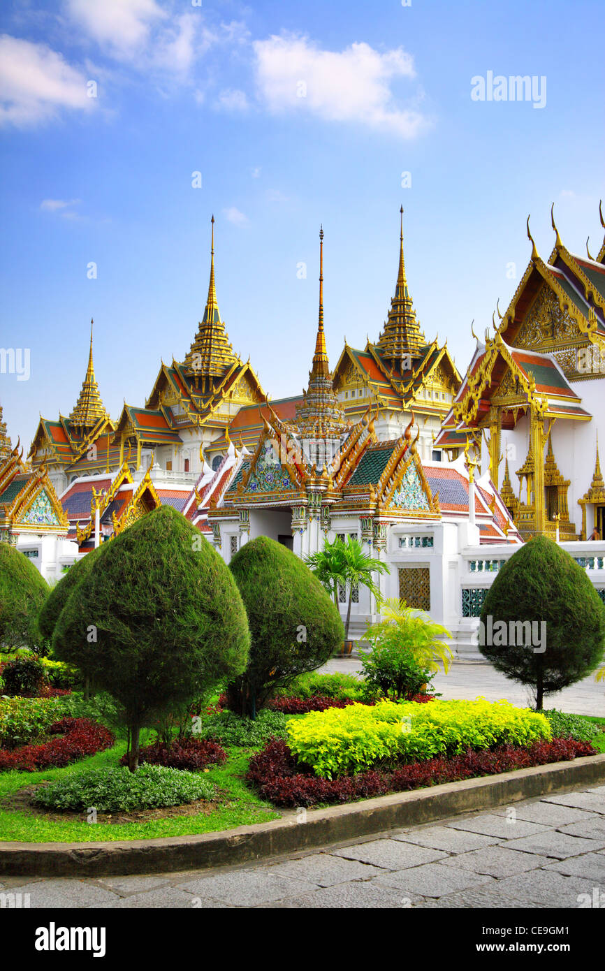El complejo del Gran Palacio en Bangkok, Tailandia Foto de stock